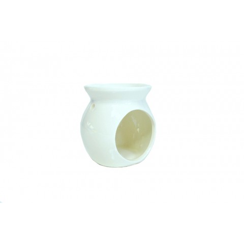biały kominek ceramiczny